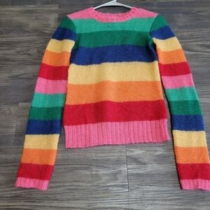 Mohair Wool Open Knit Sweater Size Small